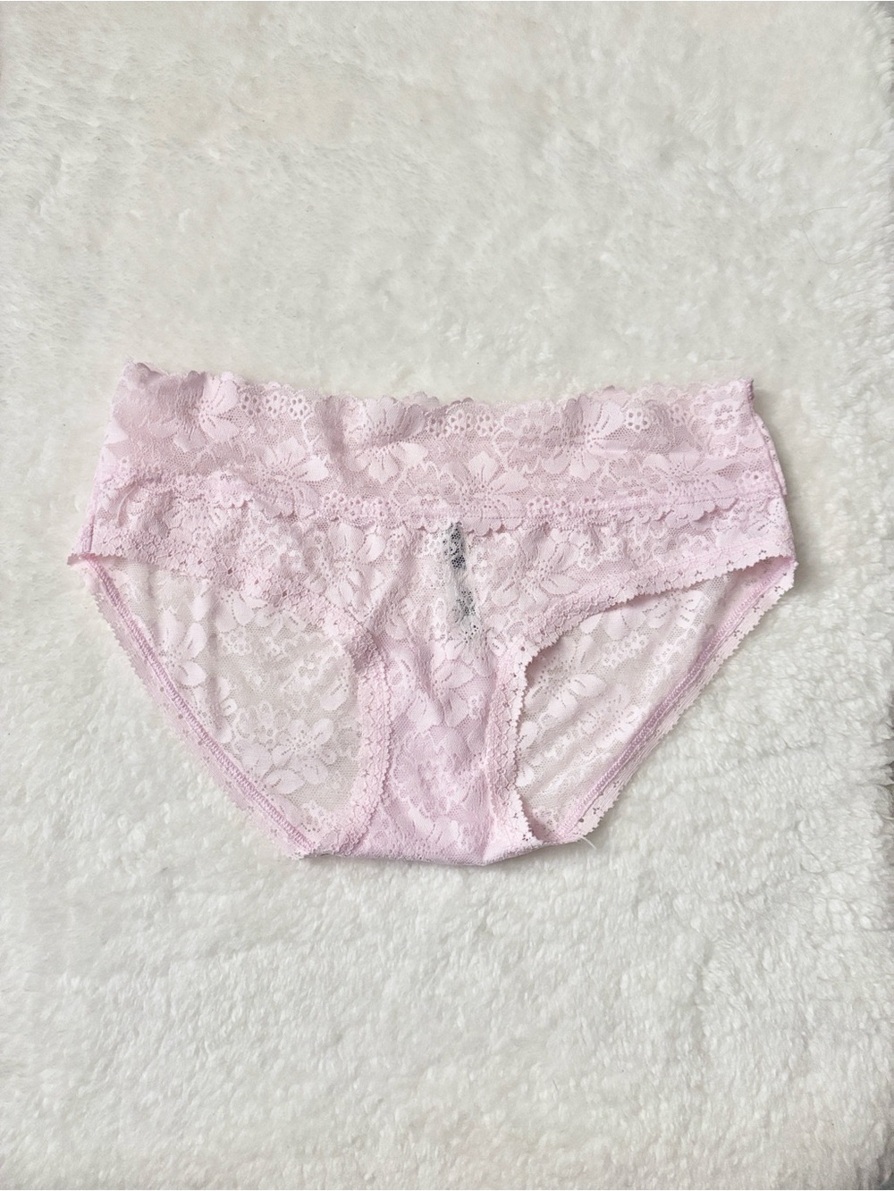 PINK Victoria’s Secret Wink Hiphugger Panty Floral Lace Pink Tulip